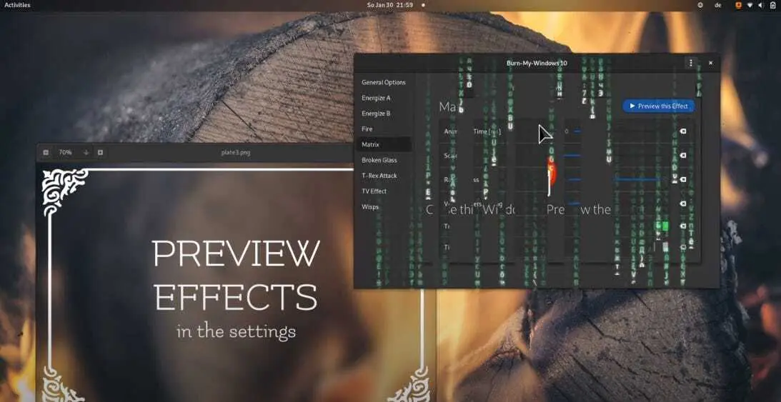 Burn My Windows Desktop Effects