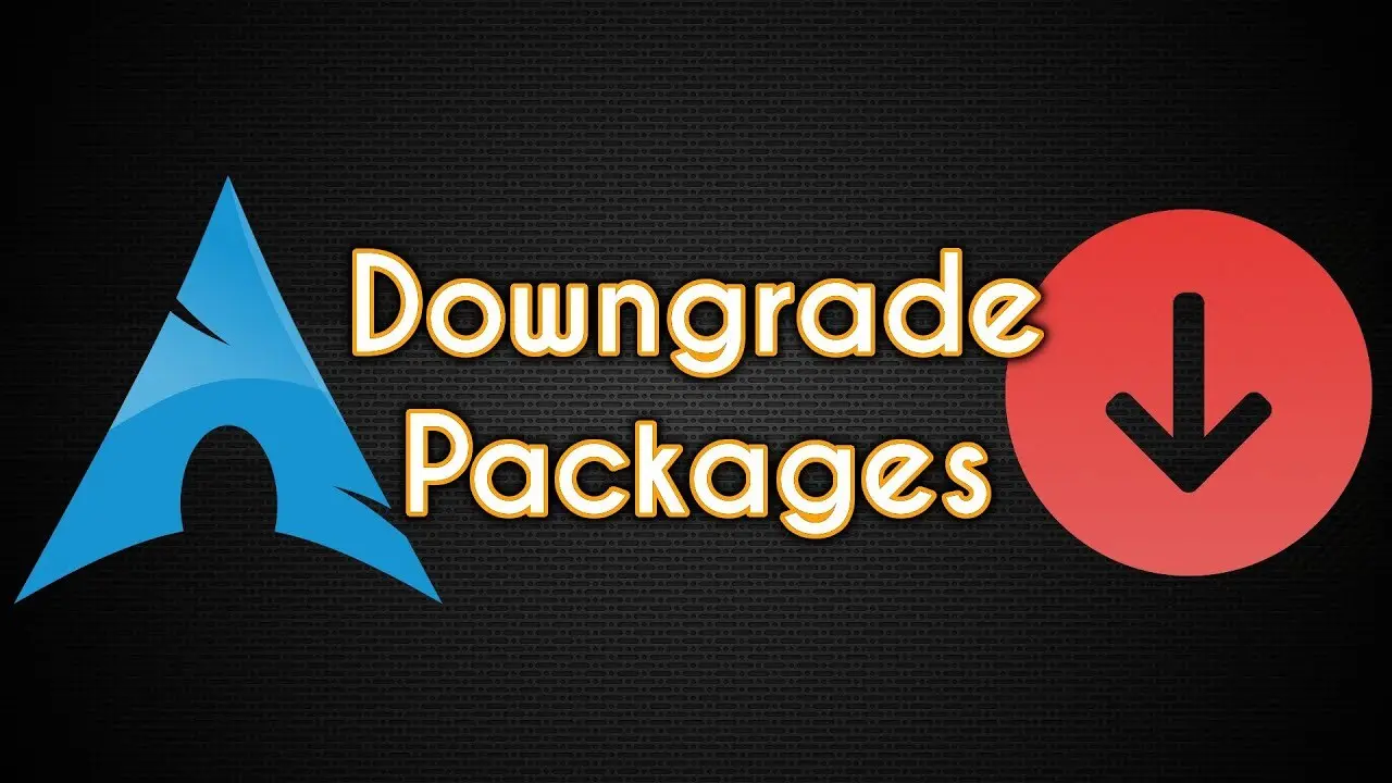 How To Downgrade Packages