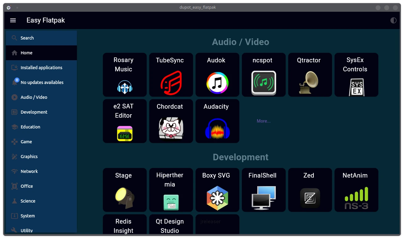 Easy Flatpak Manager